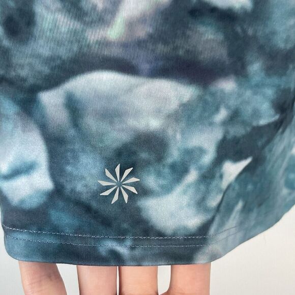 Athleta XS Bra Tank Top Cropped Blue TieDye Conscious Crop  Printed D-DD - Picture 6 of 8